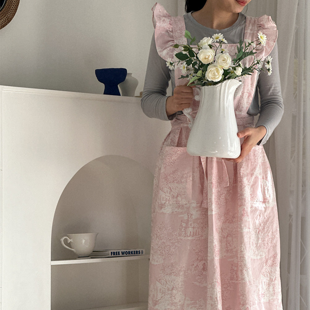 HABBYnDECO Romance Linen Apron