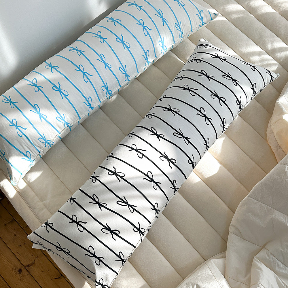 HABBYnDECO Long Body Pillow(Ribbon Body Pillow)